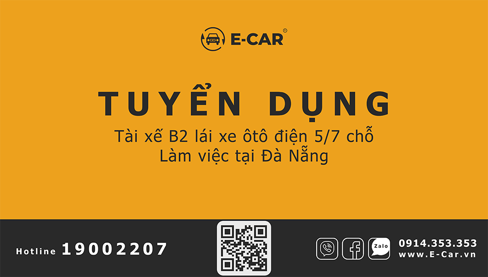 Tuyển dụng tài xế lái xe điện Vinfast tại Đà Nẵng